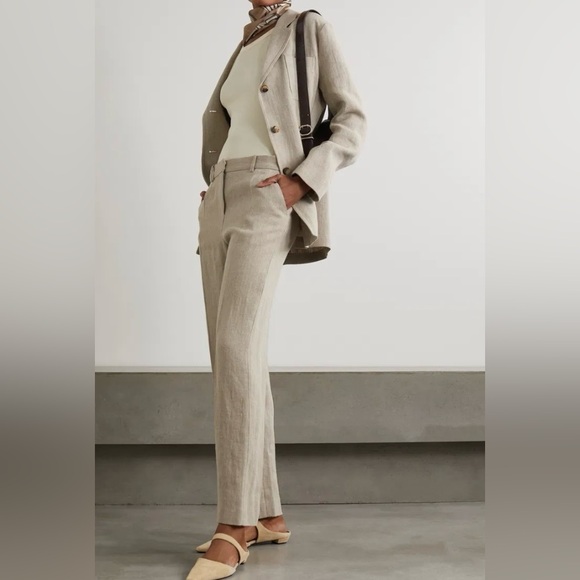 TOTEME Linen wide-leg pants - M/L (40) - Picture 3 of 14